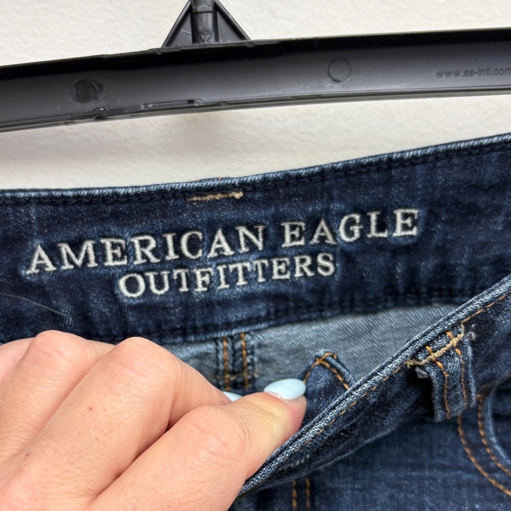 Dark Wash Denim Cutoff Shorts - Women's - Picture 2 of 4